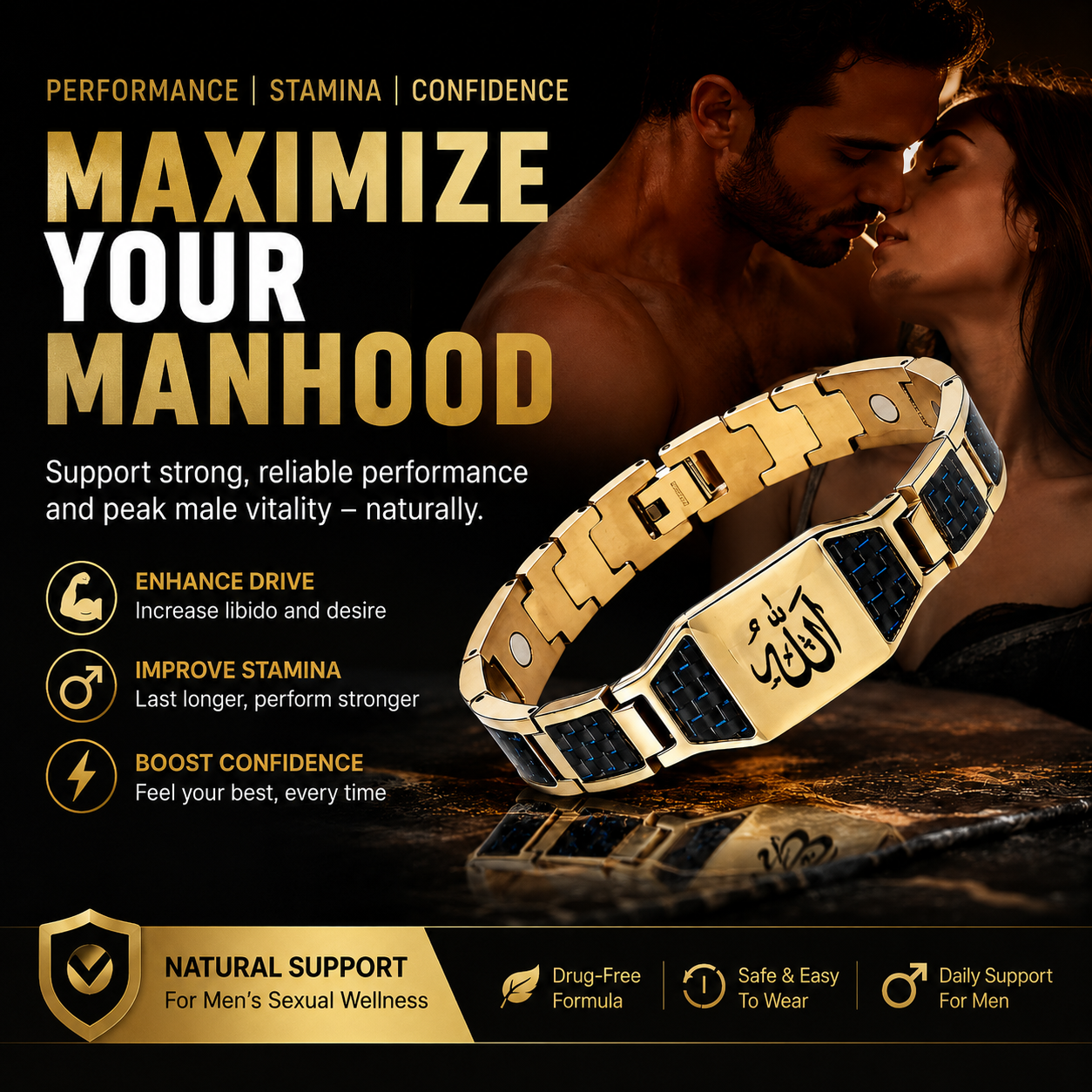 ✨🔥Men’s Strength & Vitality Bracelet💯🪐Upgrade Your Energy, Style, and Confidence-ABB8