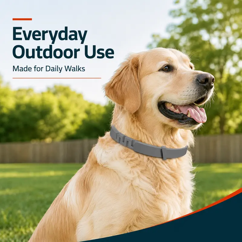 Adjustable Flea & Tick Repellent Dog Collar – Fresh Scent Outdoor Protection for Dogs 🐾🌿